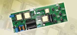 圖2:200W LED照明系統(tǒng)的電源方案原型