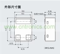 實現世界最小尺寸,大幅減少安裝面積