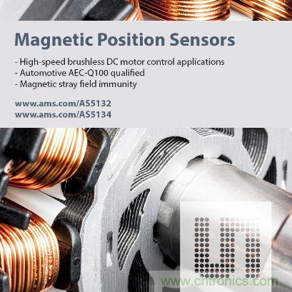 圖題:奧地利微電子推出可靠、準確的位置傳感器芯片