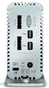 圖2:Thunderbolt周邊可利用多線串接方式,在單一傳輸線纜同時(shí)傳送影像與數(shù)碼資料