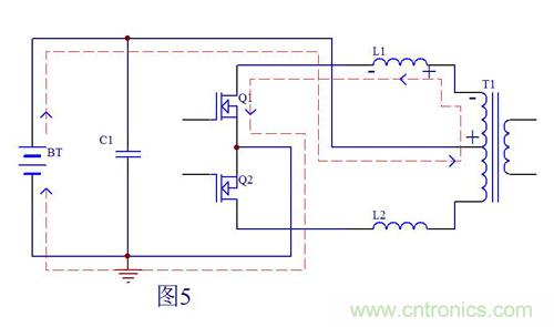大師手筆:推挽逆變器中變壓器漏感尖峰有源鉗位處理