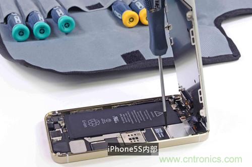 土豪金iPhone 5S拆解：內部結構升級，維修難度增加