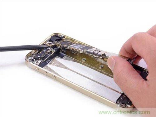 土豪金iPhone 5S拆解：內部結構升級，維修難度增加