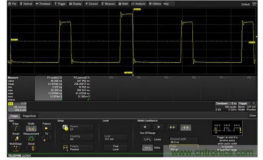只對脈沖寬度超過48&plusmn;0.8ns范圍的脈沖觸發(fā)的排它型觸發(fā)器。
