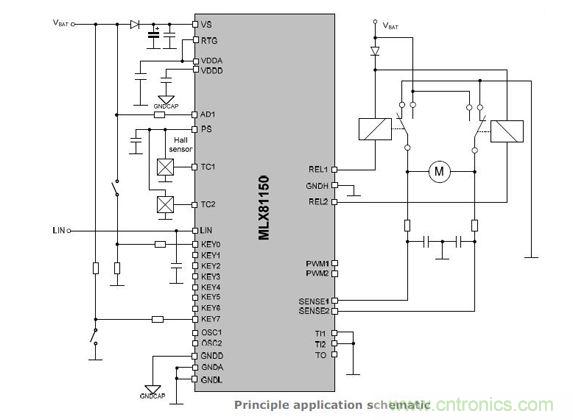 MLX81150繼電器驅動原理圖
