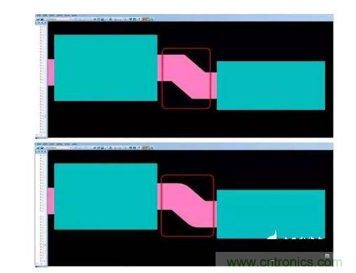 有效的PCB 設計工具會自動考慮用于繪制形狀的線型,以計算準確的線條寬度,幫助您輕松創建尖拐角。
