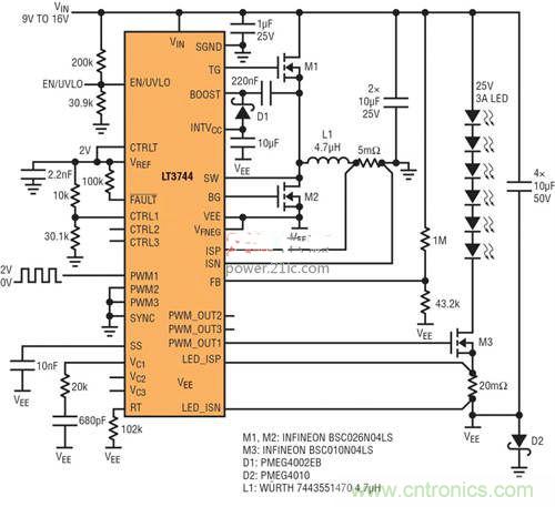 限制功率損耗？把同步降壓LED驅動器當成升壓轉換器行不行？
