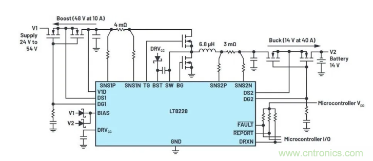 簡化雙電池電源系統,48 V/12 V汽車應用指日可待 簡化雙電池電源系統,48 V/12 V汽車應用指日可待