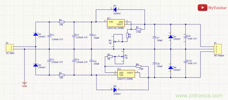 怎樣構建可調線性AC-DC電源供用戶自由調節? 怎樣構建可調線性AC-DC電源供用戶自由調節?