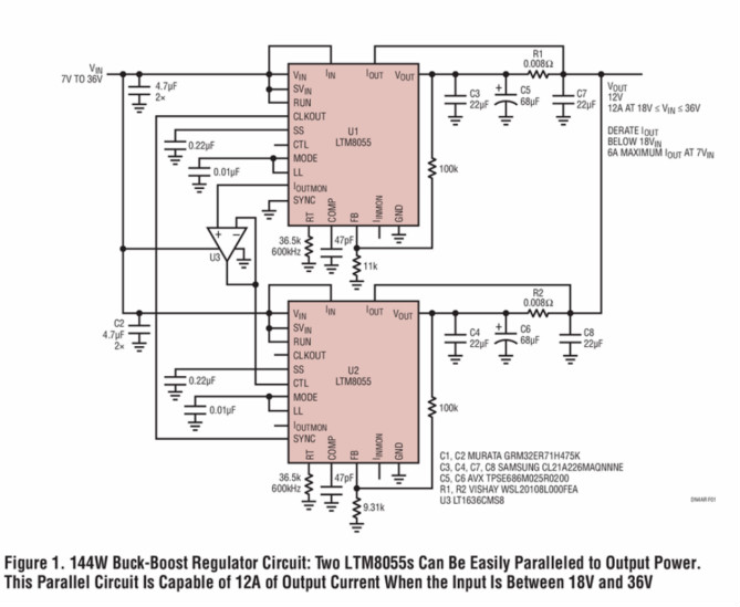 助你輕松并聯(lián)增加輸出功率,這款μModule穩(wěn)壓器你愛了沒?