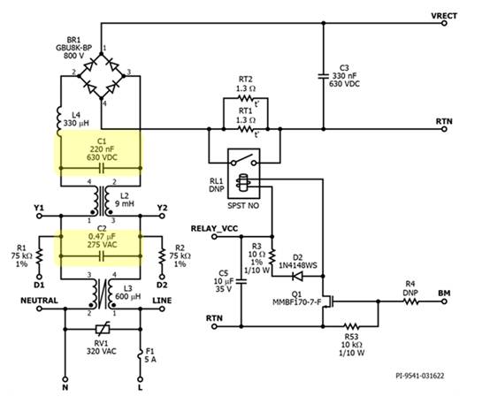 補償 EMI 濾波器 X 電容對有源 PFC 功率因數的影響 補償 EMI 濾波器 X 電容對有源 PFC 功率因數的影響
