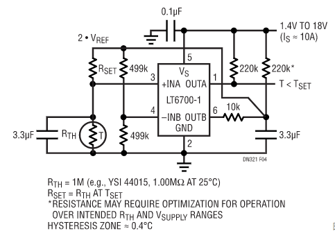 如何使用具有集成400mV基準的雙微功率比較器簡化監控器和控制功能? 如何使用具有集成400mV基準的雙微功率比較器簡化監控器和控制功能?